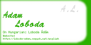 adam loboda business card